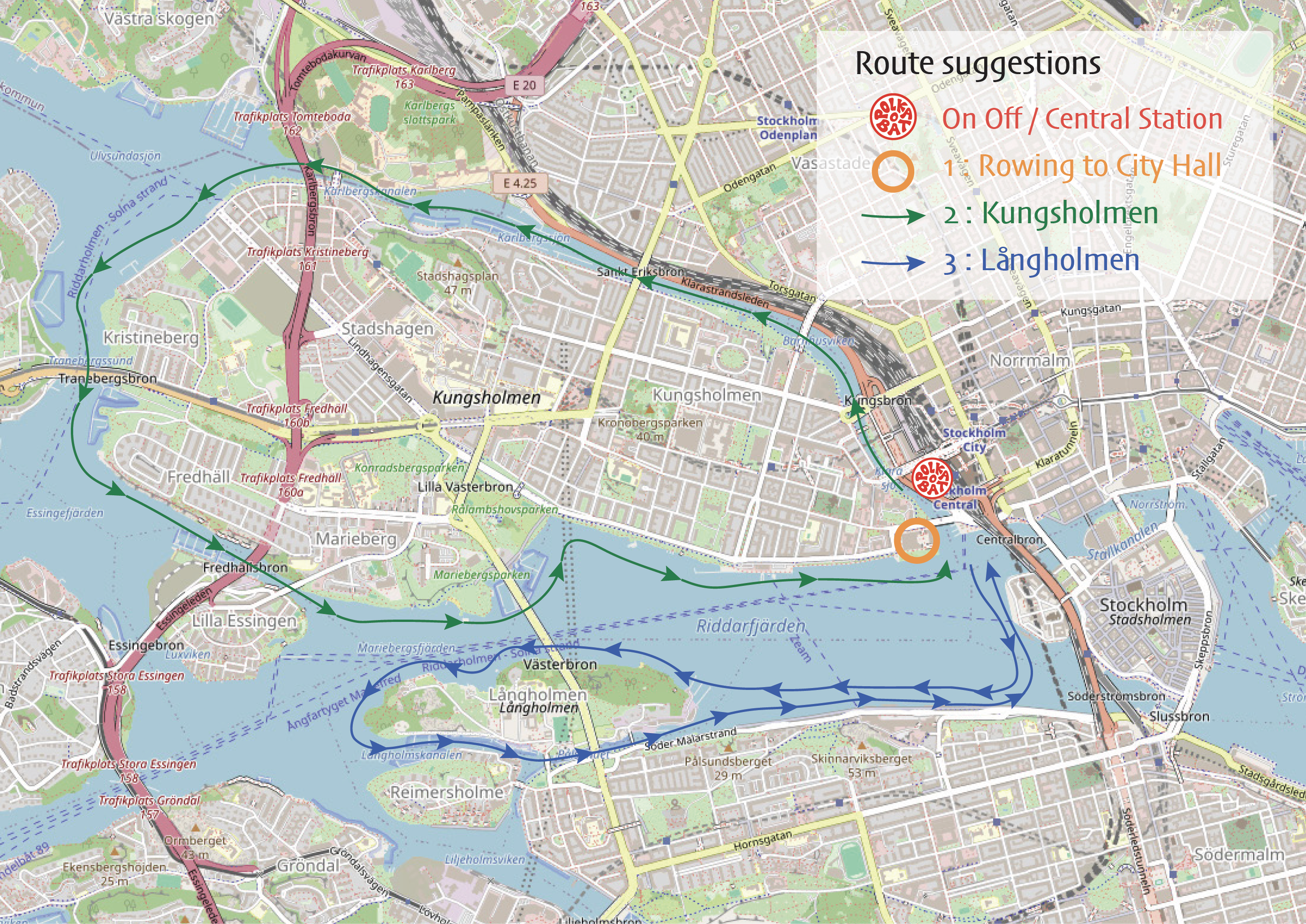 Karta PolkaBåt · Mapa PolkaBåt